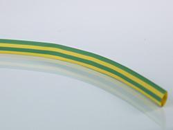Tubo termo retrátil 2:1, amarelo/verde